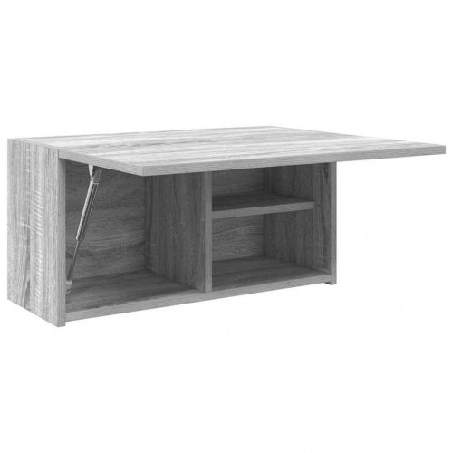 Væghængt badeværelsesskab 60×25×30 cm - grå sonoma-eg, konstrueret træ