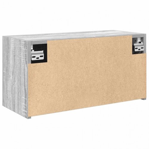Væghængt badeværelsesskab 60×25×30 cm - grå sonoma-eg, konstrueret træ