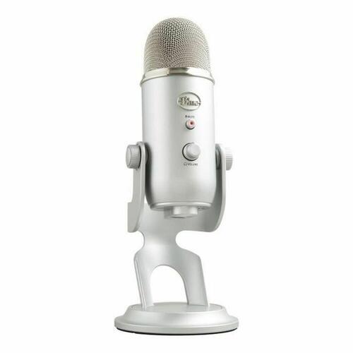 Mikrofon Logitech Blue Yeti USB Mic Sort Sølvfarvet
