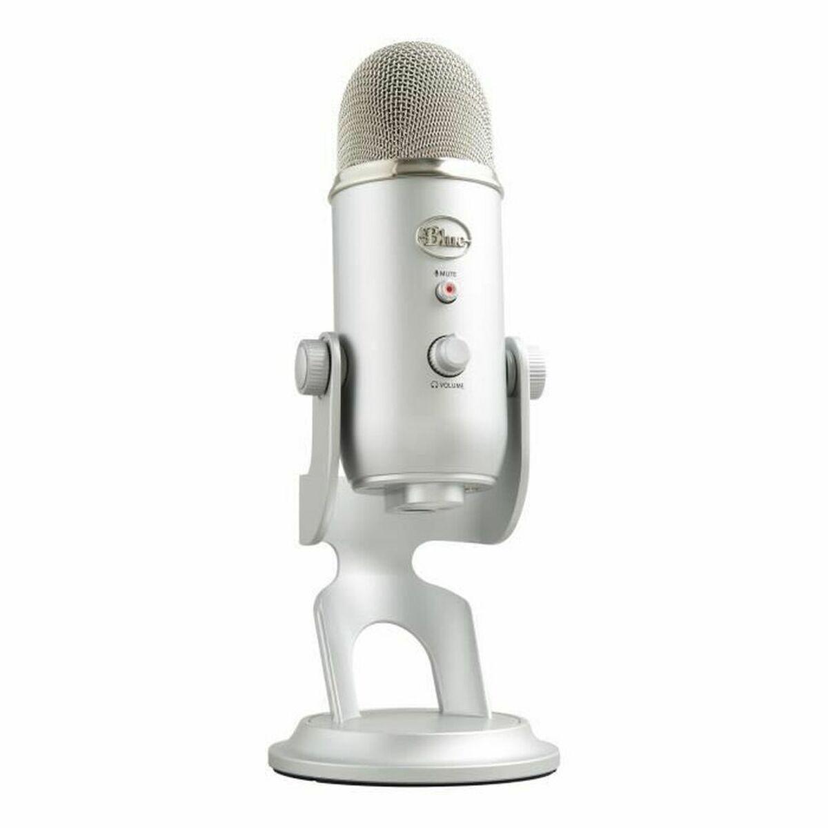 Mikrofon Logitech Blue Yeti USB Mic Sort Sølvfarvet