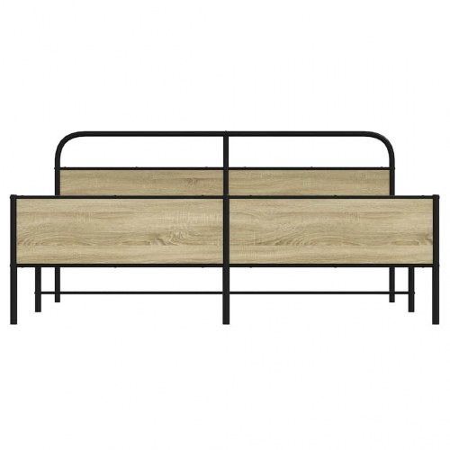Sengeramme 200 x 200 cm i metal - sonoma-eg