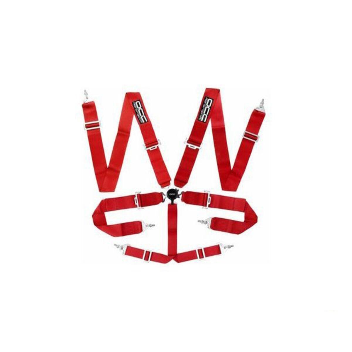 OCC Motorsport 6-punkts sele - Racing, rød