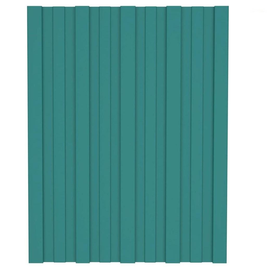 Tagplader 36 stk. 60x45 cm galvaniseret stål grøn