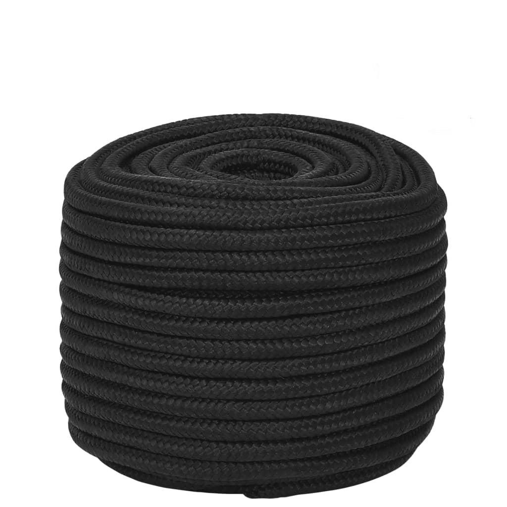 Tovværk til båd 14 mm 250 m polypropylen sort
