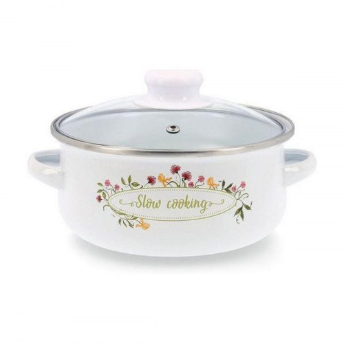 Gryde Med Glaslåg Quid Memory Glaseret stål 26 cm