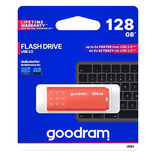USB-stik GoodRam UME3-1280O0R11 Orange 128 GB (1 enheder)