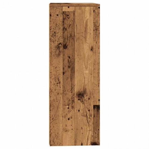 Kommode med 6 skuffer 50×34×96 cm - konstrueret træ, antikt look