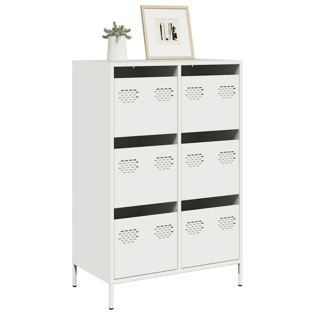 Skab 68x39x101 5 Cm Stål Hvid