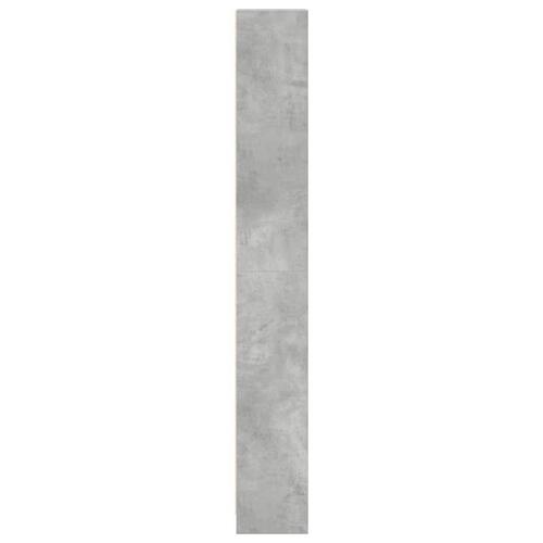 Bogreol 40x24x176 cm konstrueret træ betongrå