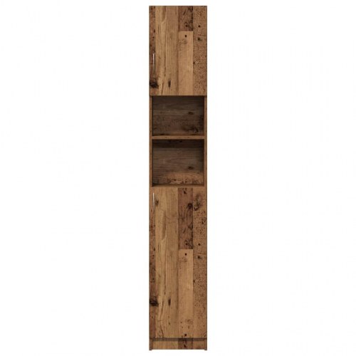 Badeværelses højskab 32×25,5×190 cm - konstrueret træ, antikt træ