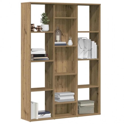Rumdeler/bogreol 100×24×140 cm i konstrueret træ - artisan eg