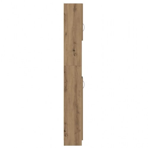 Højt badeværelsesskab - håndlavet eg, 32 × 25,5 × 190 cm, konstrueret træ
