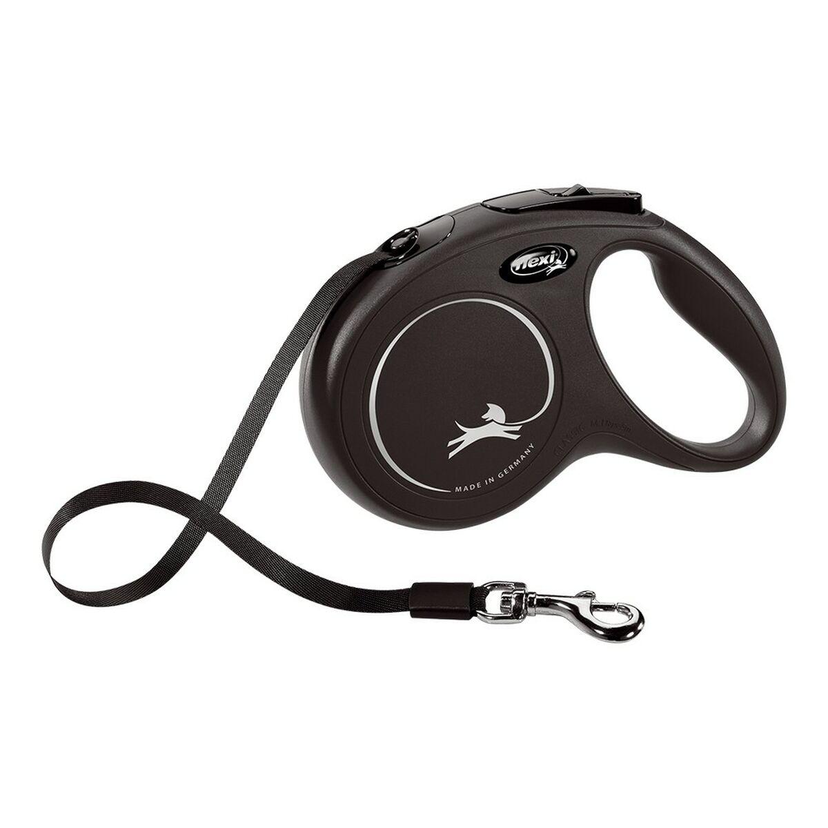 Hundesnor Flexi New Classic 5m Sort Størrelse L Black