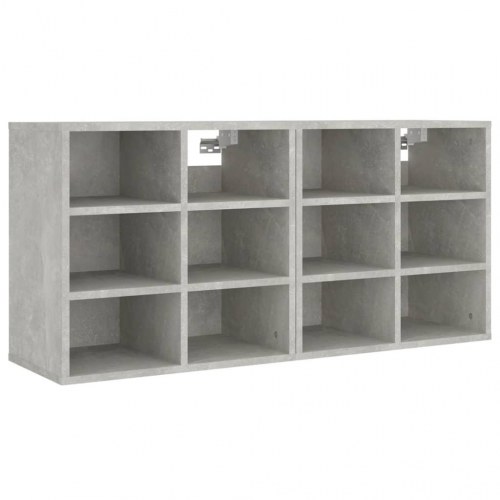 Skoreoler 2 stk. - 52,5×30×50 cm - betongrå, 12 rum