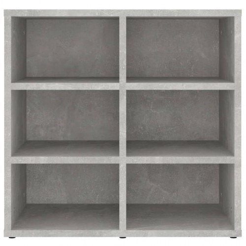 Skoreoler 2 stk. - 52,5×30×50 cm - betongrå, 12 rum