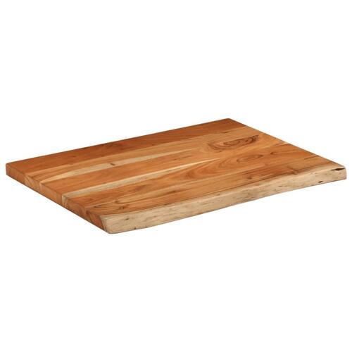 Bordplade til badeværelse 70x60x2,5 cm rektangulær akacietræ