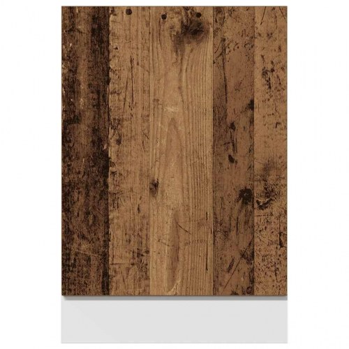 Opvaskemaskinepanel Lyon - gammelt træ 45×3×67 cm, konstrueret træ