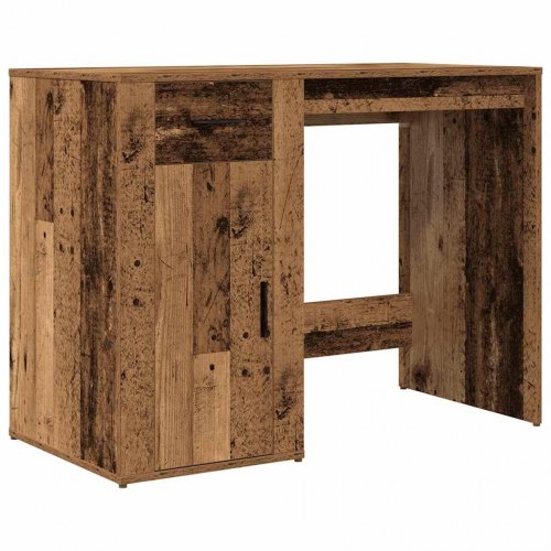 Skrivebord 100 × 49 × 75 cm i konstrueret træ - antikt trælook
