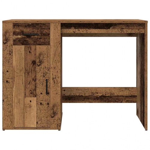 Skrivebord 100 × 49 × 75 cm i konstrueret træ - antikt trælook