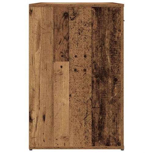 Skrivebord 100 × 49 × 75 cm i konstrueret træ - antikt trælook