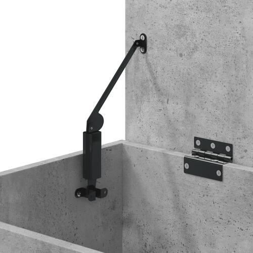 Opbevaringskasse 84x42x46 cm konstrueret træ betongrå