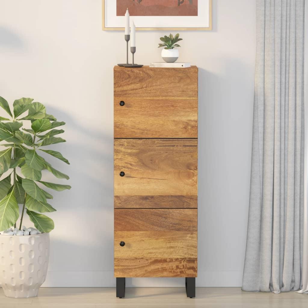Skab Med Låger 40x33x110 Massivt Mangotræ Jern