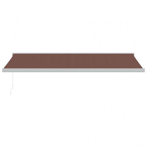 Markise 500 × 300 cm med automatisk betjening - brun
