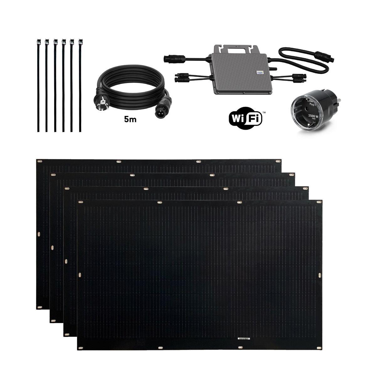 Selvinstallerende Solcellekit Tornasol Energy Flex Full Black 800