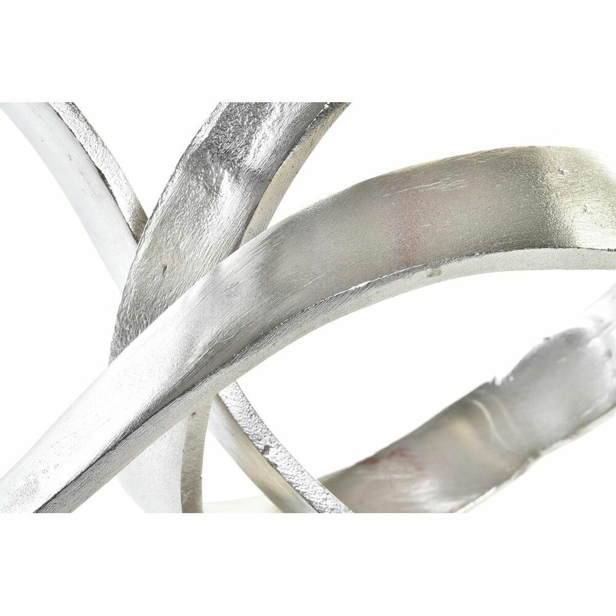 Dekorativ figur - abstrakt sølv i aluminium, 42 × 18 × 33 cm (OUTLET B) billede