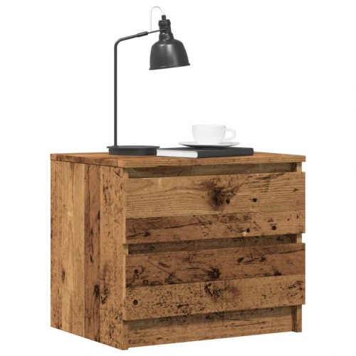 Sengeborde 2 stk. - 50×40×43,5 cm i konstrueret træ, gammelt trælook