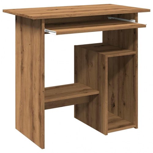 Skrivebord 80 × 45 × 74 cm i konstrueret træ - kunsteg
