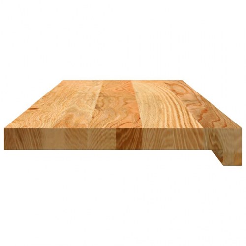 Trappetrin 8 stk. lysebrun i massivt egetræ 70 x 25 x 2 cm