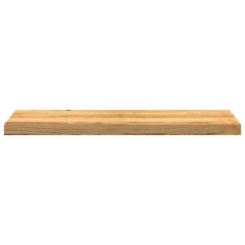 Trappemåtter 8 stk lysebrun 90x25x2 cm massivt egetræ