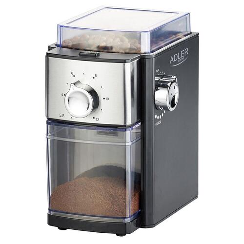 Elektrisk kværn Adler AD 4448 Sort Sølvfarvet 150 W 300 W 250 g
