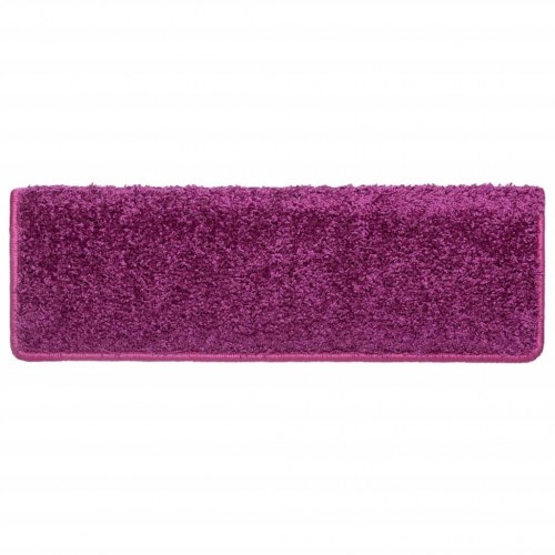 Trappemåtter 10 stk. - 65 × 21 × 4 cm, violet, rektangulær kant