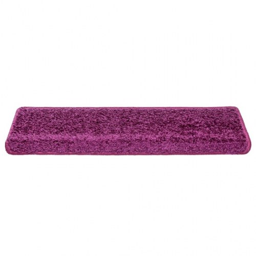 Trappemåtter 10 stk. - 65 × 21 × 4 cm, violet, rektangulær kant