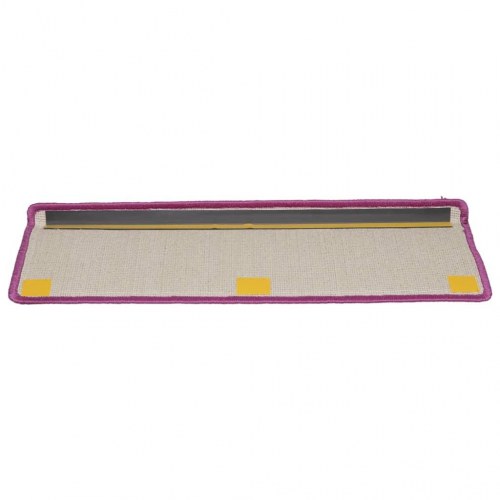 Trappemåtter 10 stk. - 65 × 21 × 4 cm, violet, rektangulær kant