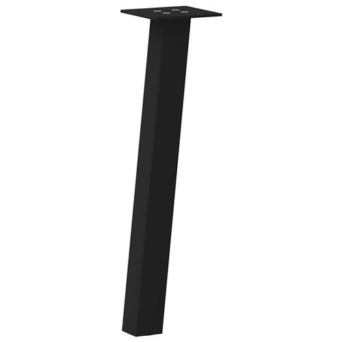 Sofabordben 4 stk. 30 cm stål sort