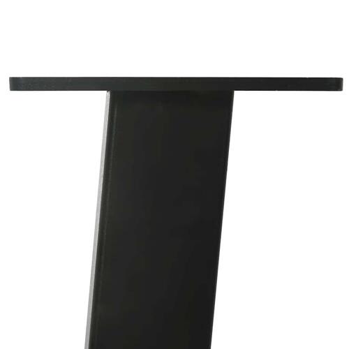 Sofabordben 4 stk. 30 cm stål sort