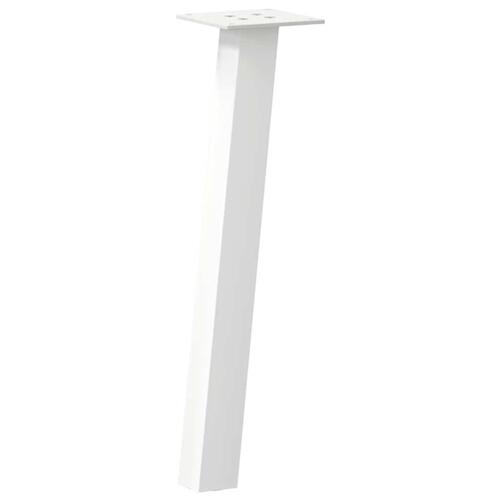 Sofabordben 4 stk. 42 cm stål hvid