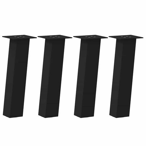 Sofabordben 4 stk. 42 cm stål sort