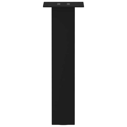 Sofabordben 4 stk. 42 cm stål sort