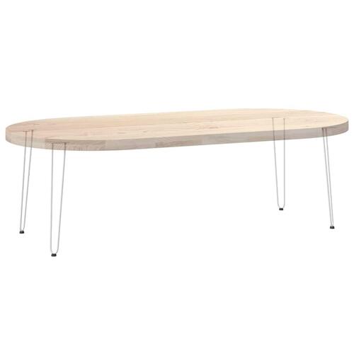 Hårnåle bordben 4 stk. 72 cm massivt stål hvid