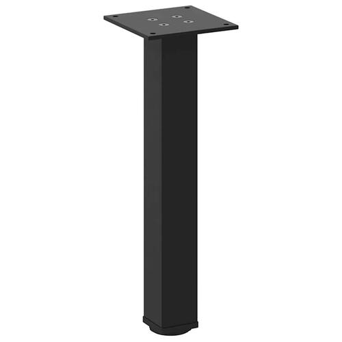 Sofabordben 4 stk. 42-44 cm stål sort