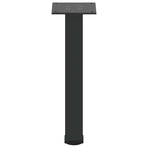 Sofabordben 4 stk. 42-44 cm stål sort