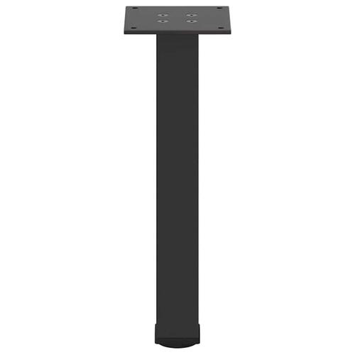 Sofabordben 4 stk. 42-44 cm stål sort