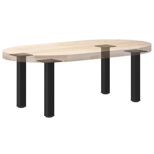 Sofabordben 4 stk. 42-44 cm stål sort