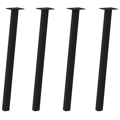 Sofabordben 4 stk. 72 cm stål sort