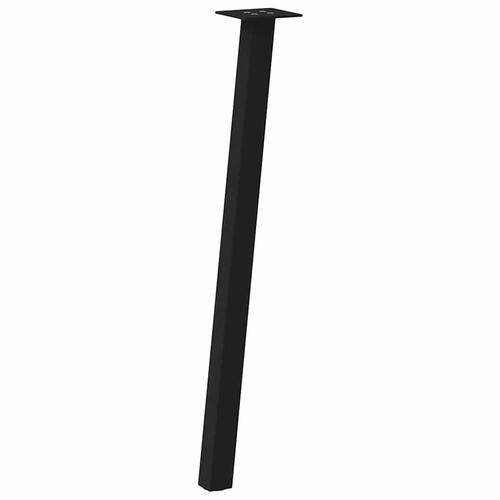 Sofabordben 4 stk. 72 cm stål sort