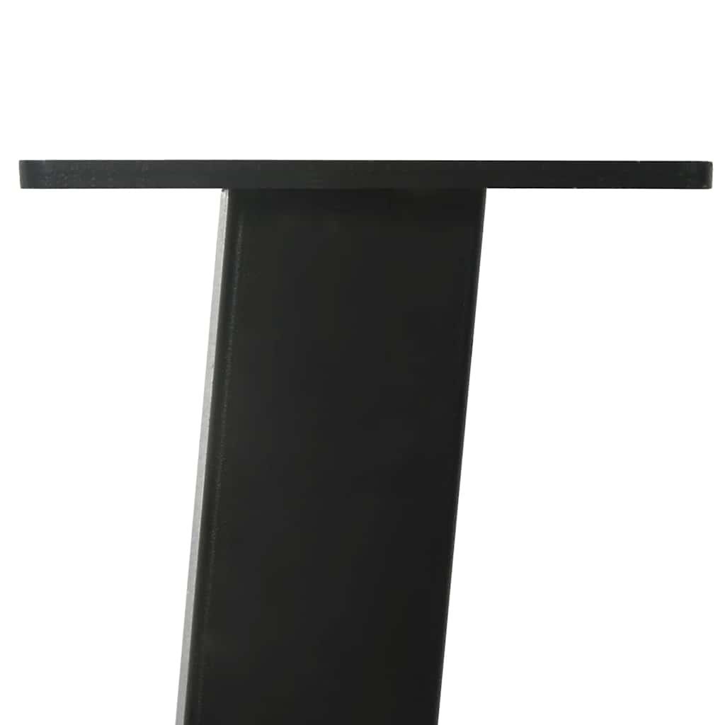 Sofabordben 4 stk. 72 cm stål sort